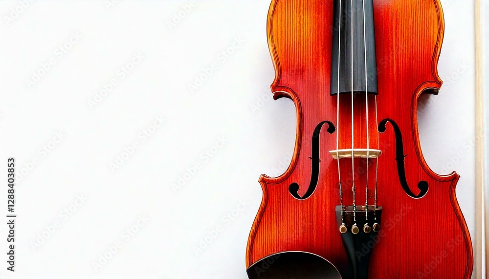 Fototapeta premium violin on white background