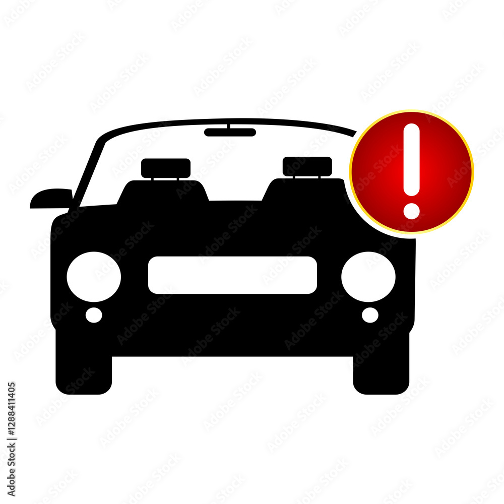 Obraz premium car alert