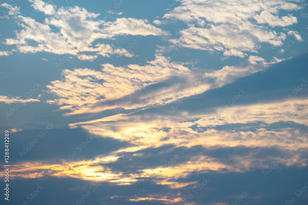 Obraz premium Sky cloudscape with blue sky and white clouds
