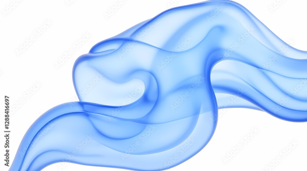 A blue wave with a white background A blue wave with a white background