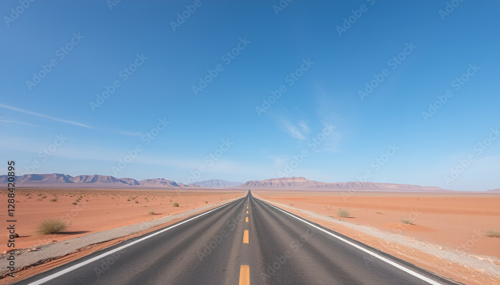 Fototapeta premium Scenic Adventure Road Through Barren Landscape