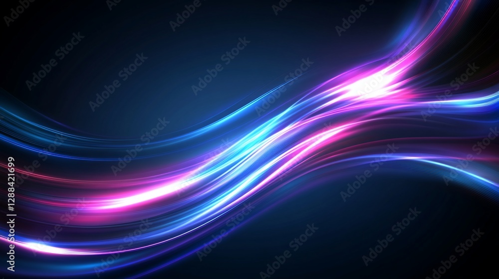 Abstract glowing waves, digital art, dark background, website design Abstract glowing waves, digital art, dark background, website design