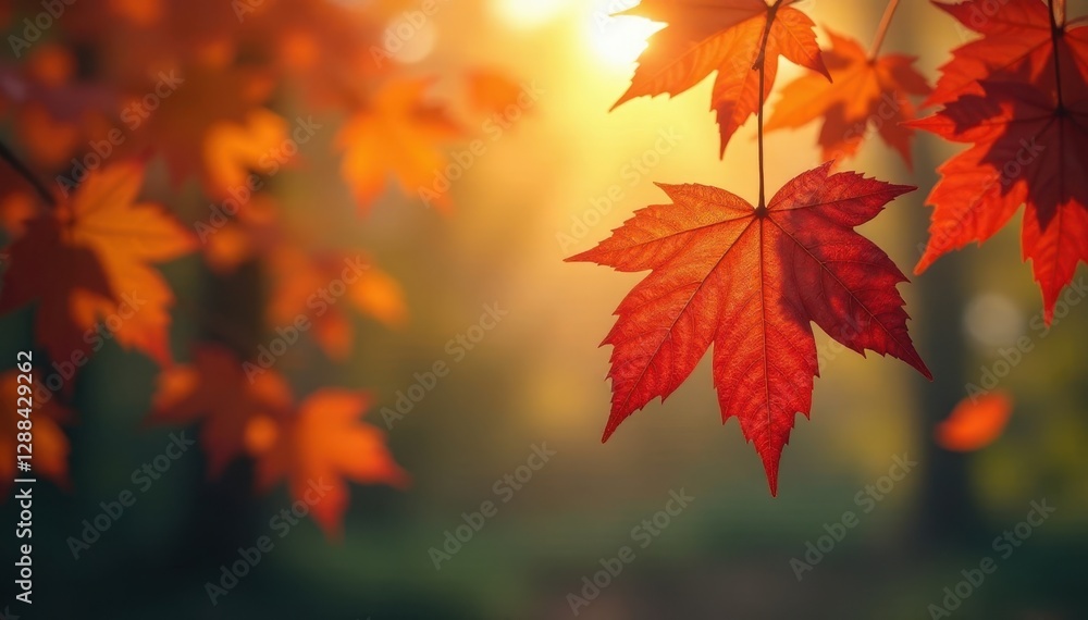 Vibrant fall leaves swirl, branches silhouetted against bokeh sky , branches, trees, scenic Vibrant fall leaves swirl, branches silhouetted against bokeh sky , branches, trees, scenic
