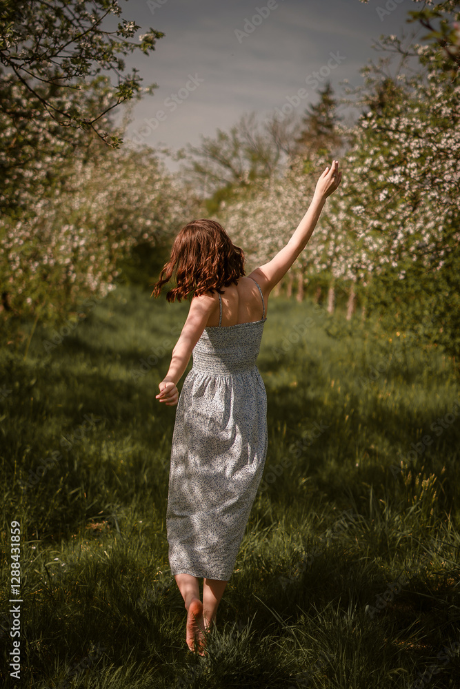 young woman in the park young woman in the park