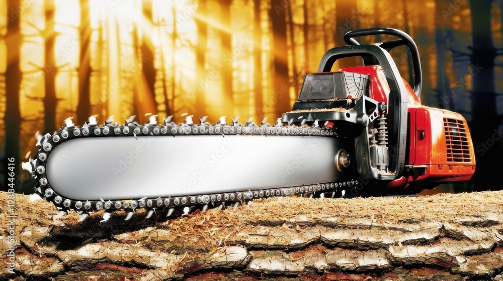 Naklejka premium view of sinso placed on wood decorated with sunlight
