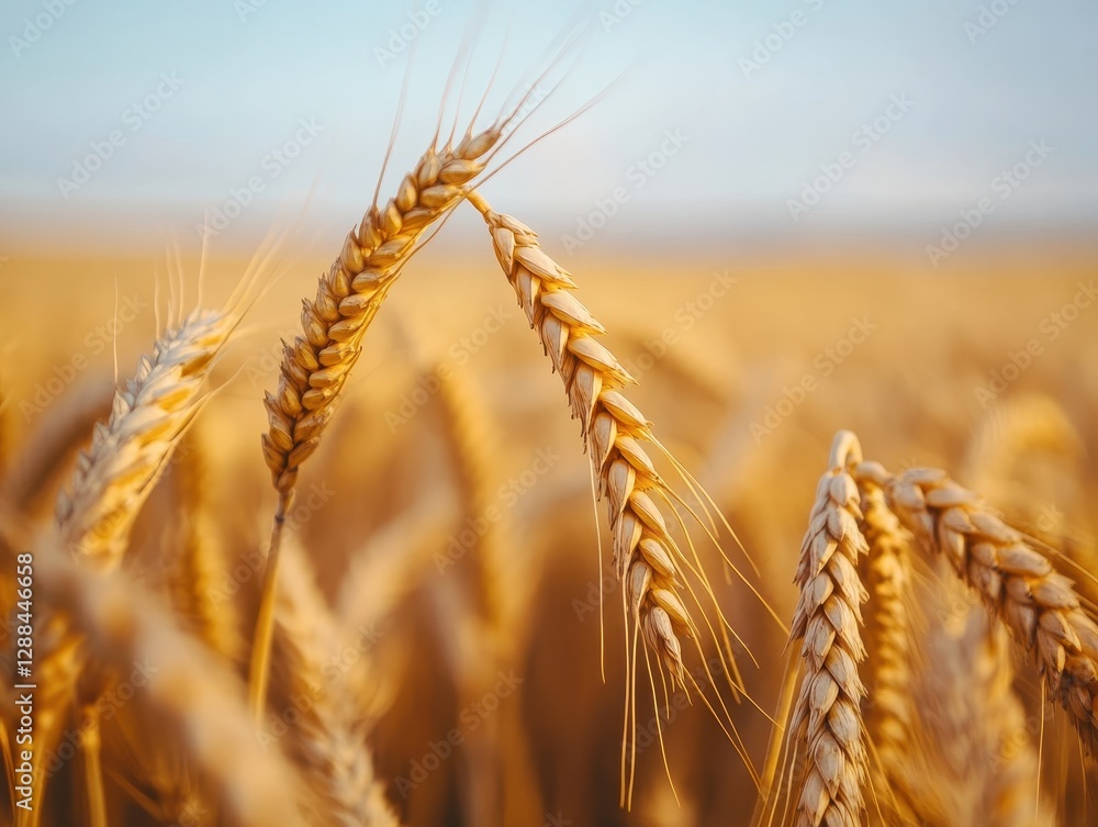 Golden Wheat Field at Sunset: A Harvest Symphony of Nature's Bounty Golden Wheat Field at Sunset: A Harvest Symphony of Nature's Bounty