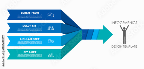Infographic design template with place for your data. Vector illustration.