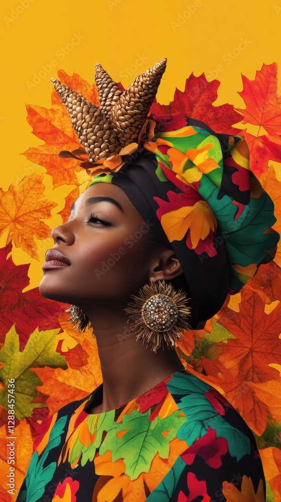 Vibrant Thanksgiving Elegance Bold Autumnal Accessories and Textures in Fashion for Seasonal Retail Campaigns and Festive Event Design Vibrant Thanksgiving Elegance Bold Autumnal Accessories and Textures in Fashion for Seasonal Retail Campaigns and Festive Event Design