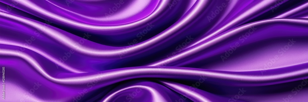 Luxurious purple satin fabric with elegant folds and silk texture Luxurious purple satin fabric with elegant folds and silk texture