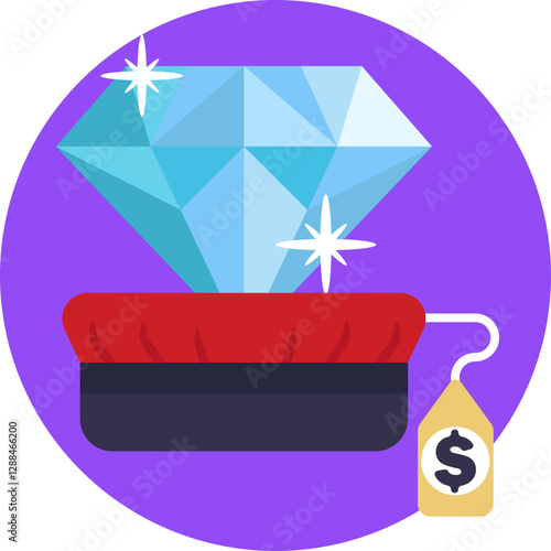 Precious Gemstone – Represents valuable jewelry and luxury items available for trade or loan at a pawn shop.
