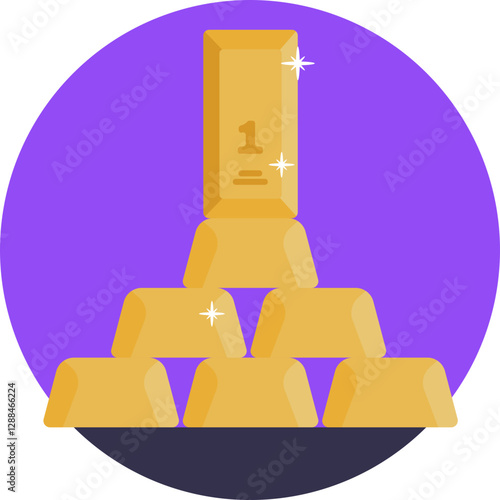 Gold ingots stacked neatly, highlighting high-value items commonly found in pawn shops.