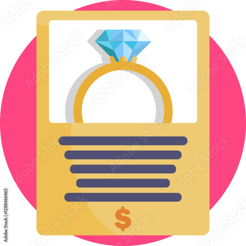 A visual representation of a commitment made when pawning an item.