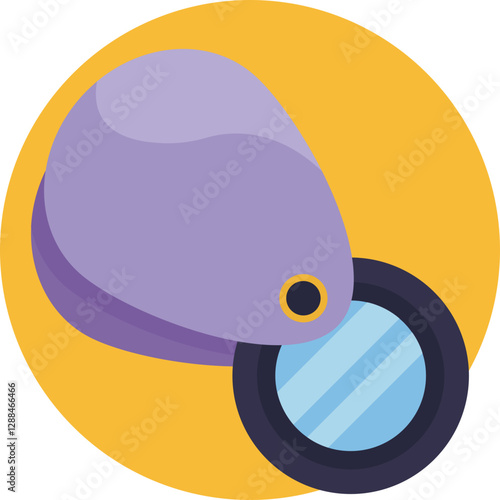 Close Examination Icon: Signifies thorough assessment of pawned goods, highlighting the importance of verification before transactions.