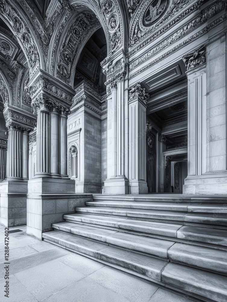 Congress, with strong contrasts enhancing the grandeur of its exterior, from the steps to the dome Congress, with strong contrasts enhancing the grandeur of its exterior, from the steps to the dome