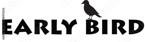 early bird icon vector