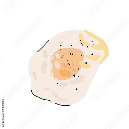 Cartoon eggs dishes, cooked eggs. Fried, boiled, fluffy egg, scrambled omelette and egg sandwich, healthy delicious breakfast flat vector illustration set. Tasty cooked egg dishes