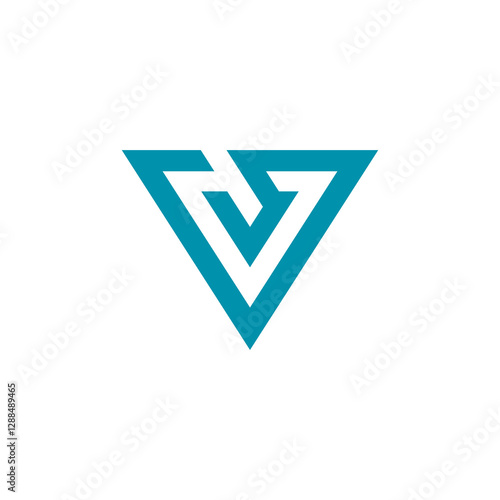Free Download Abstract Geometric Letter V Logo design vector template isolated on white background - GFXLoad