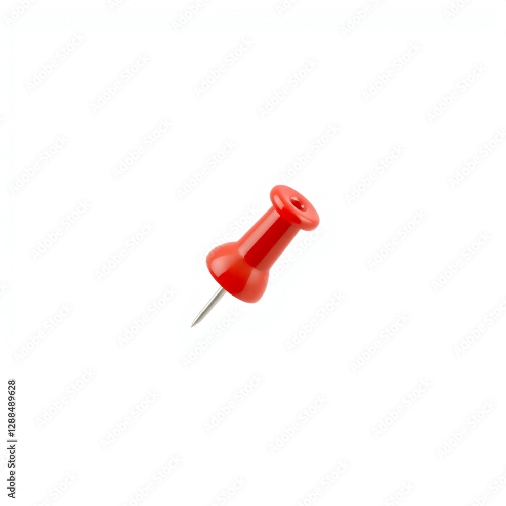 Professional quality high-resolution stock photo featuring a red push pin isolated on a transparent background. Image emphasizes the red color's vibrancy and the push pin's shape Professional quality high-resolution stock photo featuring a red push pin isolated on a transparent background. Image emphasizes the red color's vibrancy and the push pin's shape