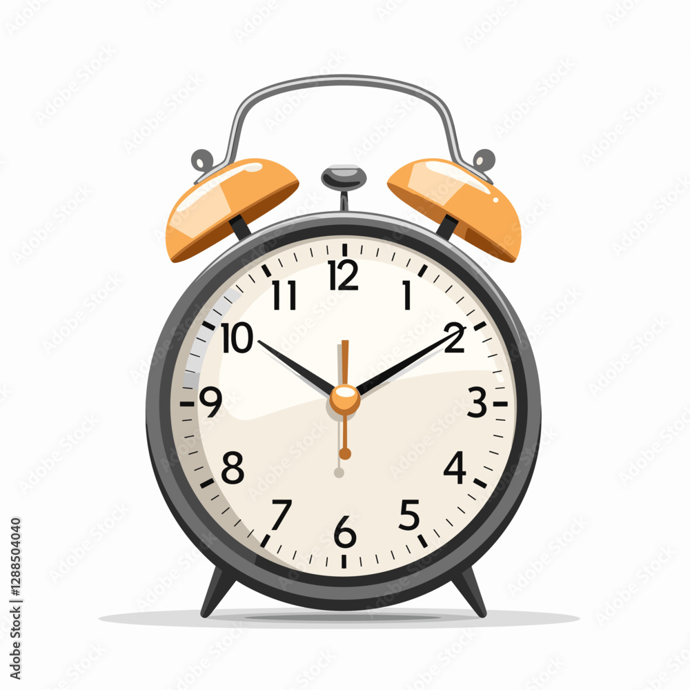 Alarm clock icon. Flat illustration of alarm clock vector icon for web design. Alarm clock icon. Flat illustration of alarm clock vector icon for web design.