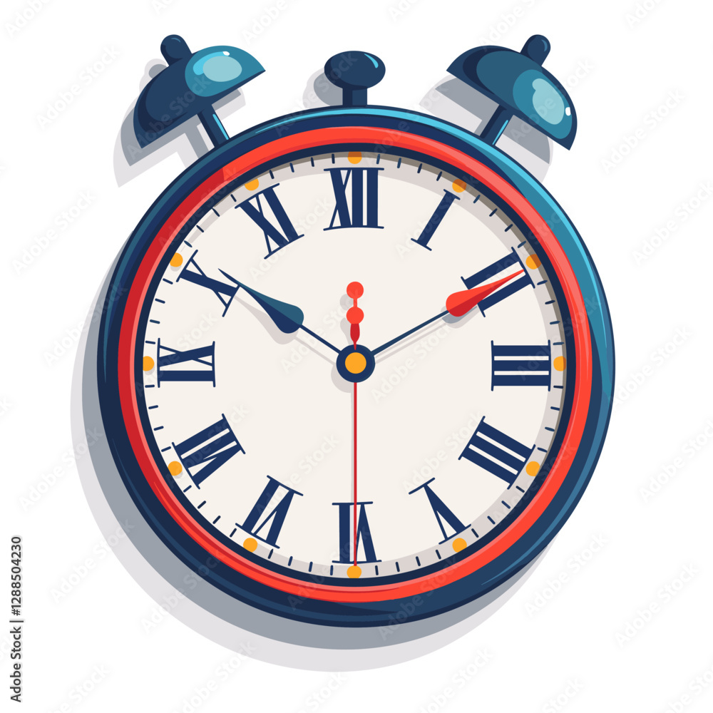 Vector illustration of a clock on a white background. Time is money Vector illustration of a clock on a white background. Time is money