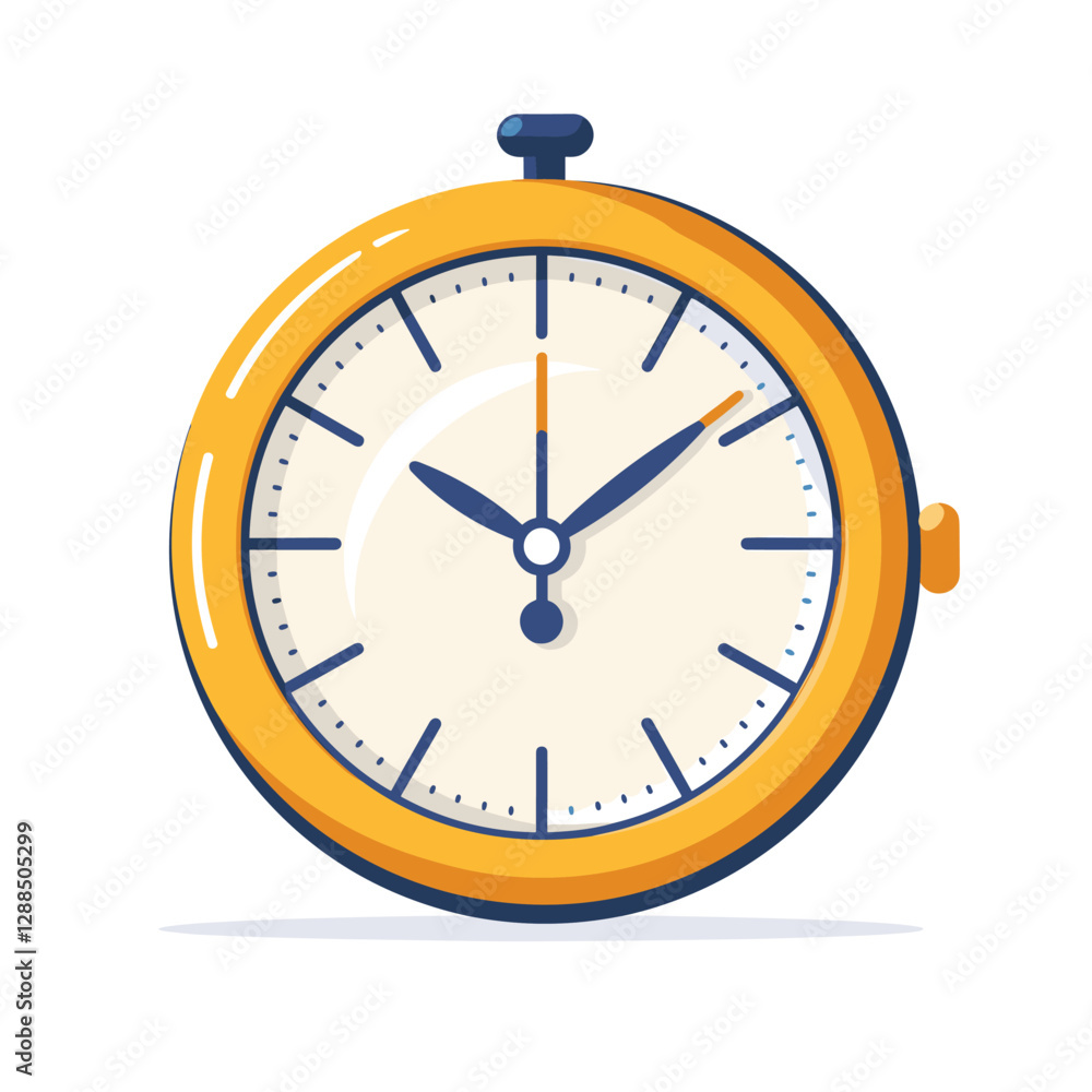 Vector illustration of a clock on a white background. Time is money Vector illustration of a clock on a white background. Time is money
