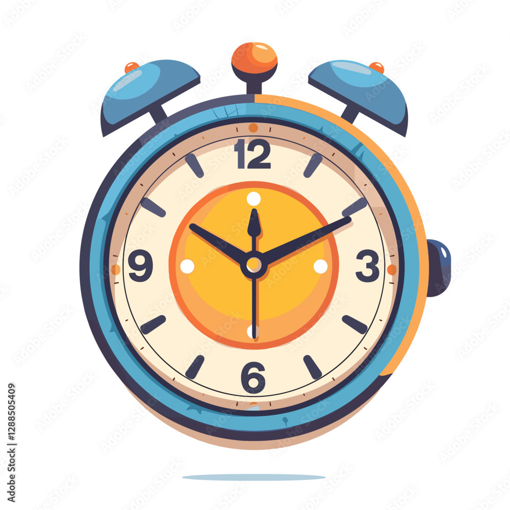 Alarm clock icon. Flat illustration of alarm clock vector icon for web design. Alarm clock icon. Flat illustration of alarm clock vector icon for web design.