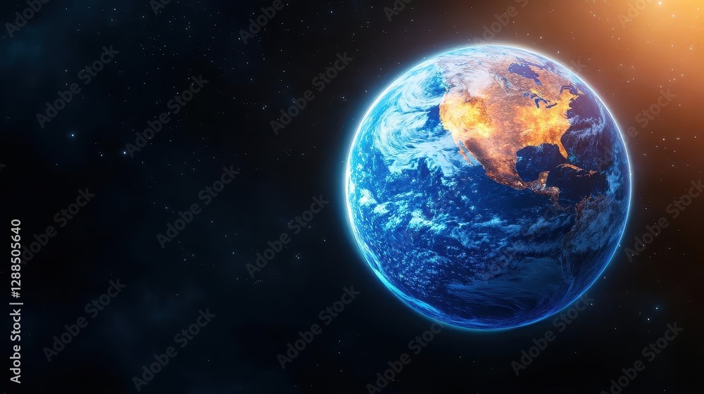 Fototapeta premium The Earth is melting