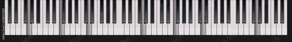 Piano keys in vector illustration Piano keys in vector illustration