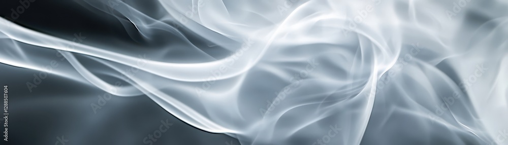 Obraz premium Abstract silver smoke texture with soft gradients, moody and dynamic visual appeal