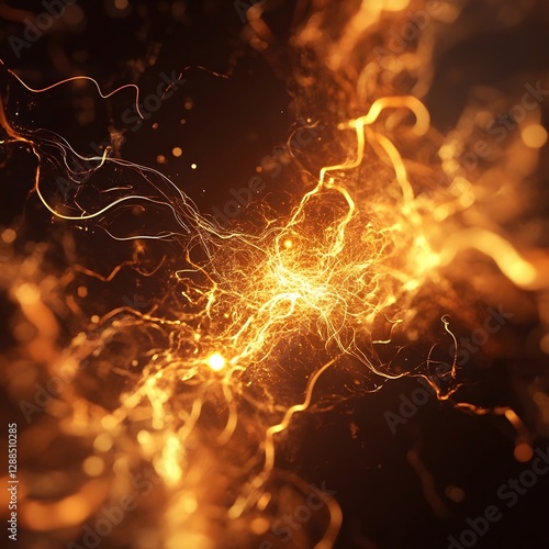 effect picture of crackling energy.