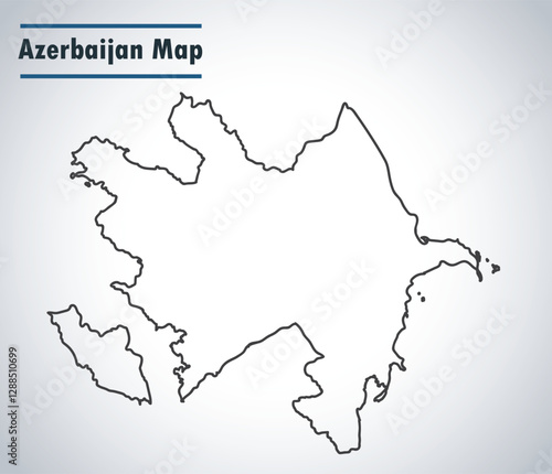 map of Azerbaijan highlights its diverse landscape, including the Caucasus Mountains, vast plains, and the Caspian coastline, along with major cities like Baku, Ganja, and Sumqayit