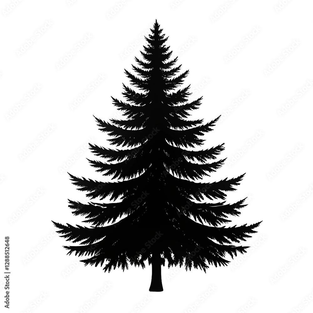 Obraz premium set of christmas trees