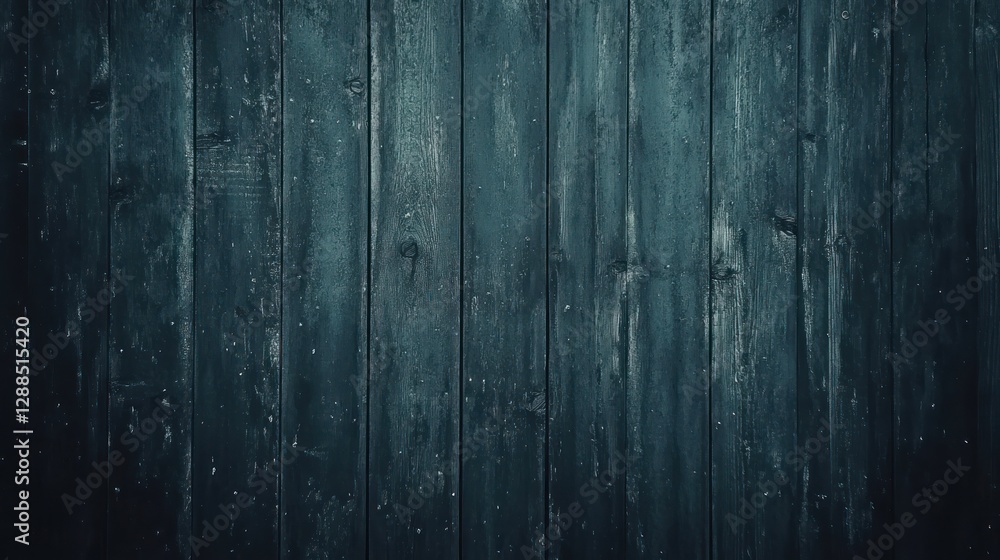 Fototapeta premium Dark teal wood texture background; rustic barn siding; design element