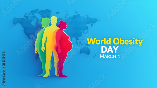 World obesity day illustration march 04 poster illustration.