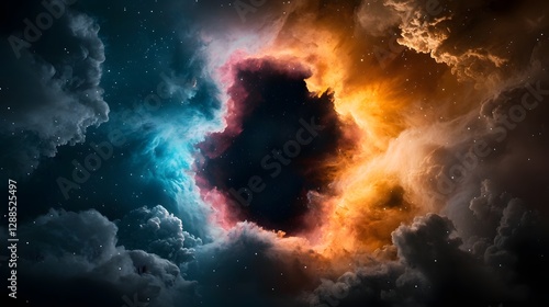 Wallpaper Mural Captivating Cosmic Swirls Vibrant Nebulae and Galaxies Erupting in a Dimensional Void of Deep Space  Dramatic Turbulent and Mysteriously Alluring Cosmic Phenomenon Torontodigital.ca