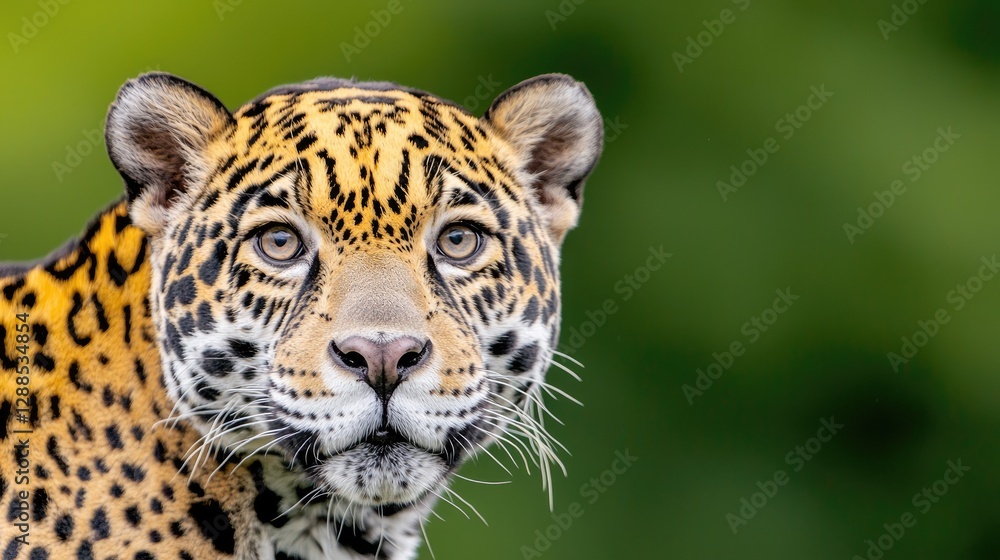 Obraz premium Close-up of a Jaguar in a Natural Setting