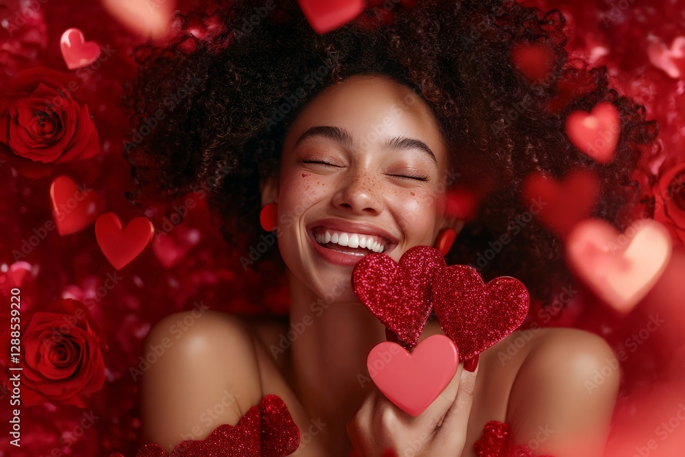 Valentine's Day Celebration in Red Valentine's Day Celebration in Red