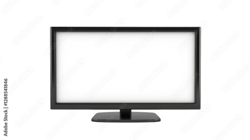 Blank computer monitor screen, a versatile template for presentations and creative designs Blank computer monitor screen, a versatile template for presentations and creative designs