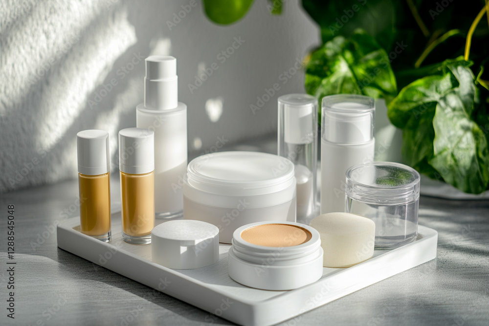 Cosmetics set for sensitive skin with hypoallergenic components Cosmetics set for sensitive skin with hypoallergenic components