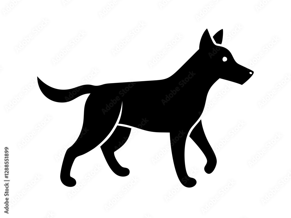 DOG logo design with generative AI . DOG logo design with generative AI .
