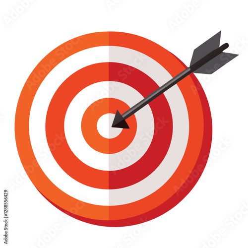 "Archery Target with Arrow | Competitive Sports and Success Goal"
