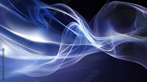 Ultra futurist tech abstract background, showcasing vivid waves light and energy.