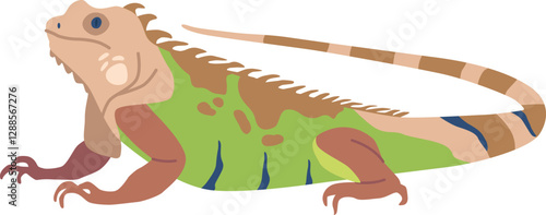 Cartoon exotic salamander vector illustration