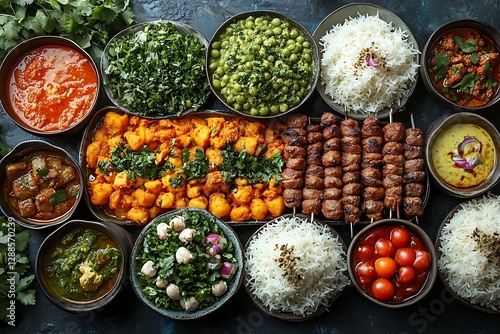 Obraz na płótnie Varieties testy food.
