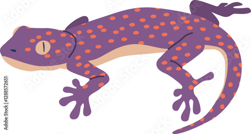 Cartoon tropical varan vector illustration