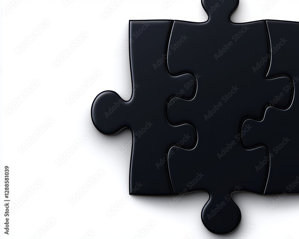A single black puzzle piece on a white background, symbolizing problem-solving and creativity. A single black puzzle piece on a white background, symbolizing problem-solving and creativity.