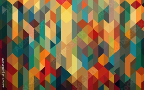 Wallpaper Mural Abstract geometric background in vibrant colors, ideal for design. Torontodigital.ca