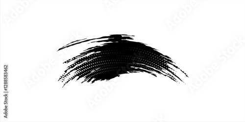 Vector paint brush spot Hand painted background Ink scribble dab clipart