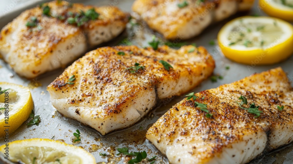 Perfectly charred grilled flounder with crispy skin, sizzling oils, and light herb garnish, no background. --chaos 20 --ar 16:9 --quality 2 --v 6.1 Job ID: 05dfce63-79f7-4427-bc17-ba3a9e44db20 Perfectly charred grilled flounder with crispy skin, sizzling oils, and light herb garnish, no background. --chaos 20 --ar 16:9 --quality 2 --v 6.1 Job ID: 05dfce63-79f7-4427-bc17-ba3a9e44db20