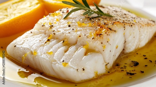 Steamed sea bass fillet with a refreshing burst of citrus and a drizzle of extra virgin olive oil. --chaos 20 --ar 16:9 --quality 2 --v 6.1 Job ID: 34ca42ec-ee9a-4d6d-ad3f-cec04e961131